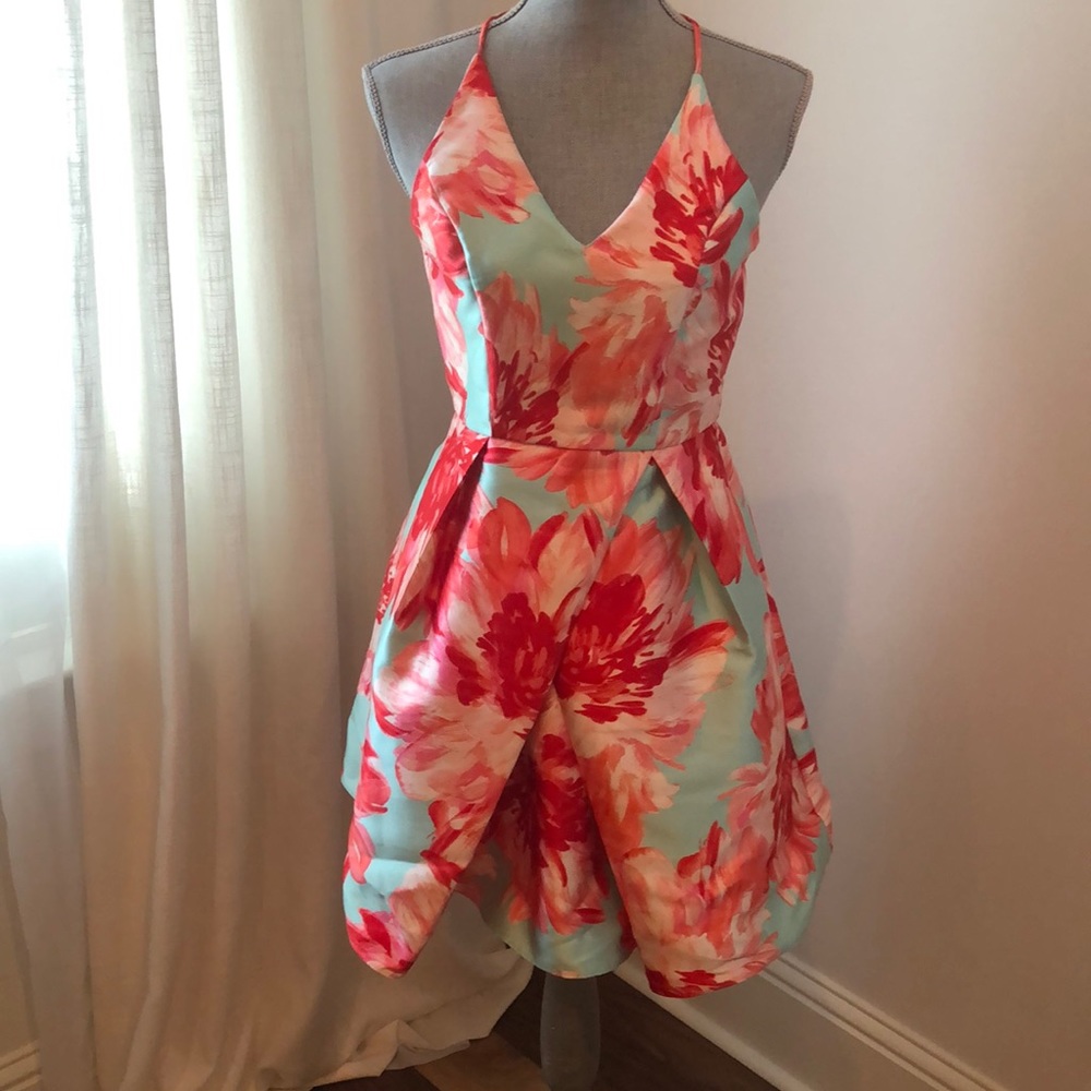 Floral cocktail dress